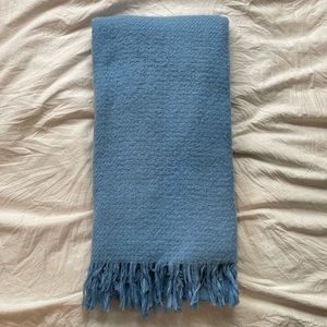 Fuzzy Blue Scarf